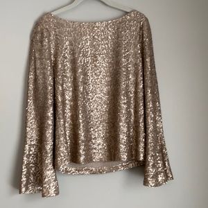 Gold sequin top